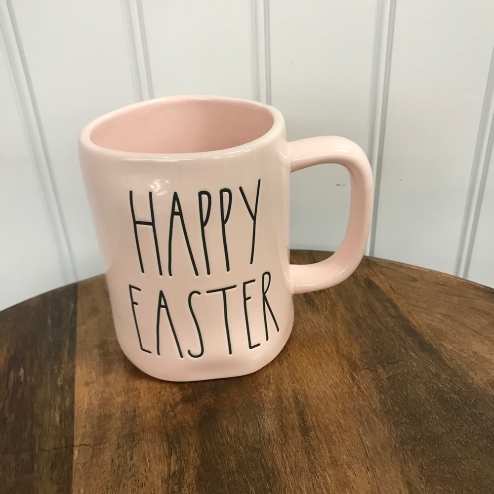 Rae Dunn Pink HAPPY EASTER Mug